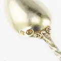 19th Century Imperial Russian Faberge Silver-Gilt 12 Coffee Spoons, circa 1890