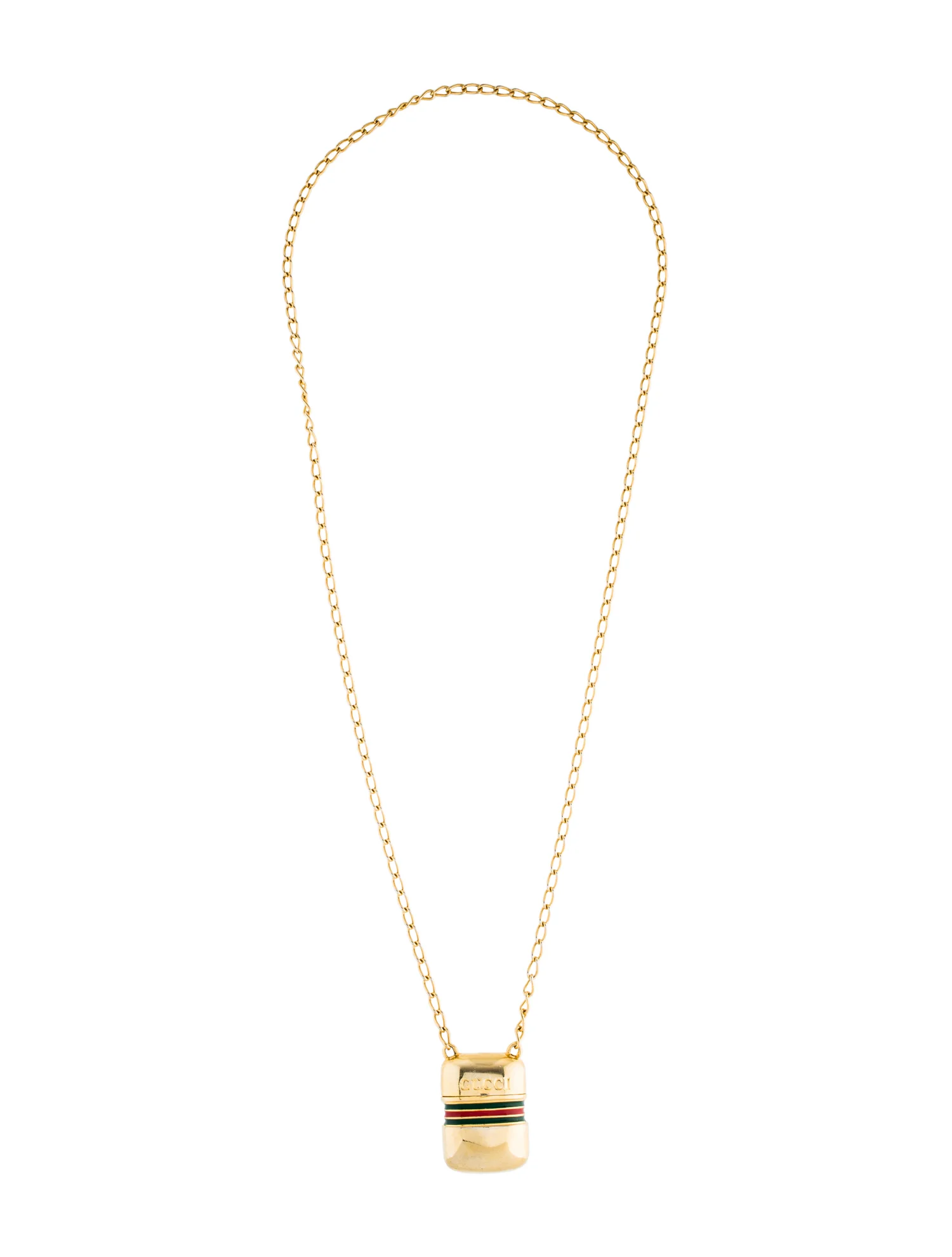 Gucci Hidden Pill Box Necklace